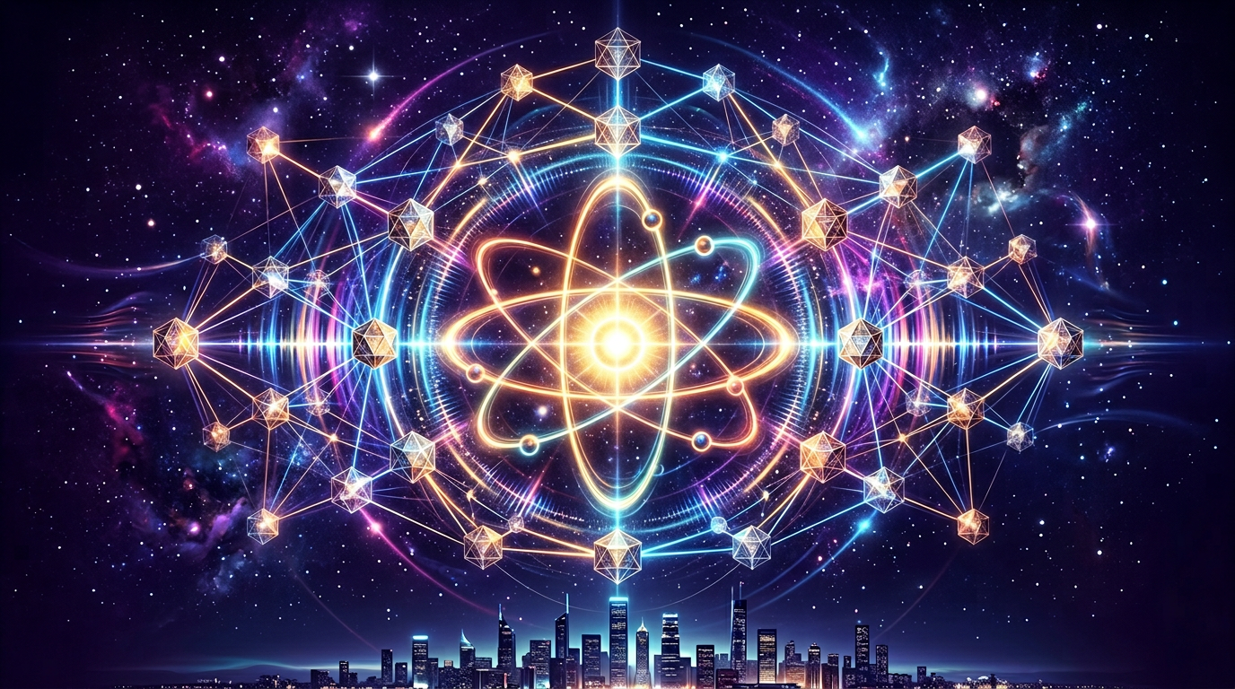 Syntheverse holographic hydrogen lattice visualization