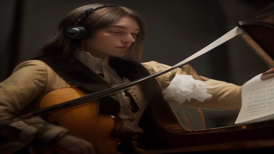 Cello instrument with J.S. Bach conducting — Return 07 Suite