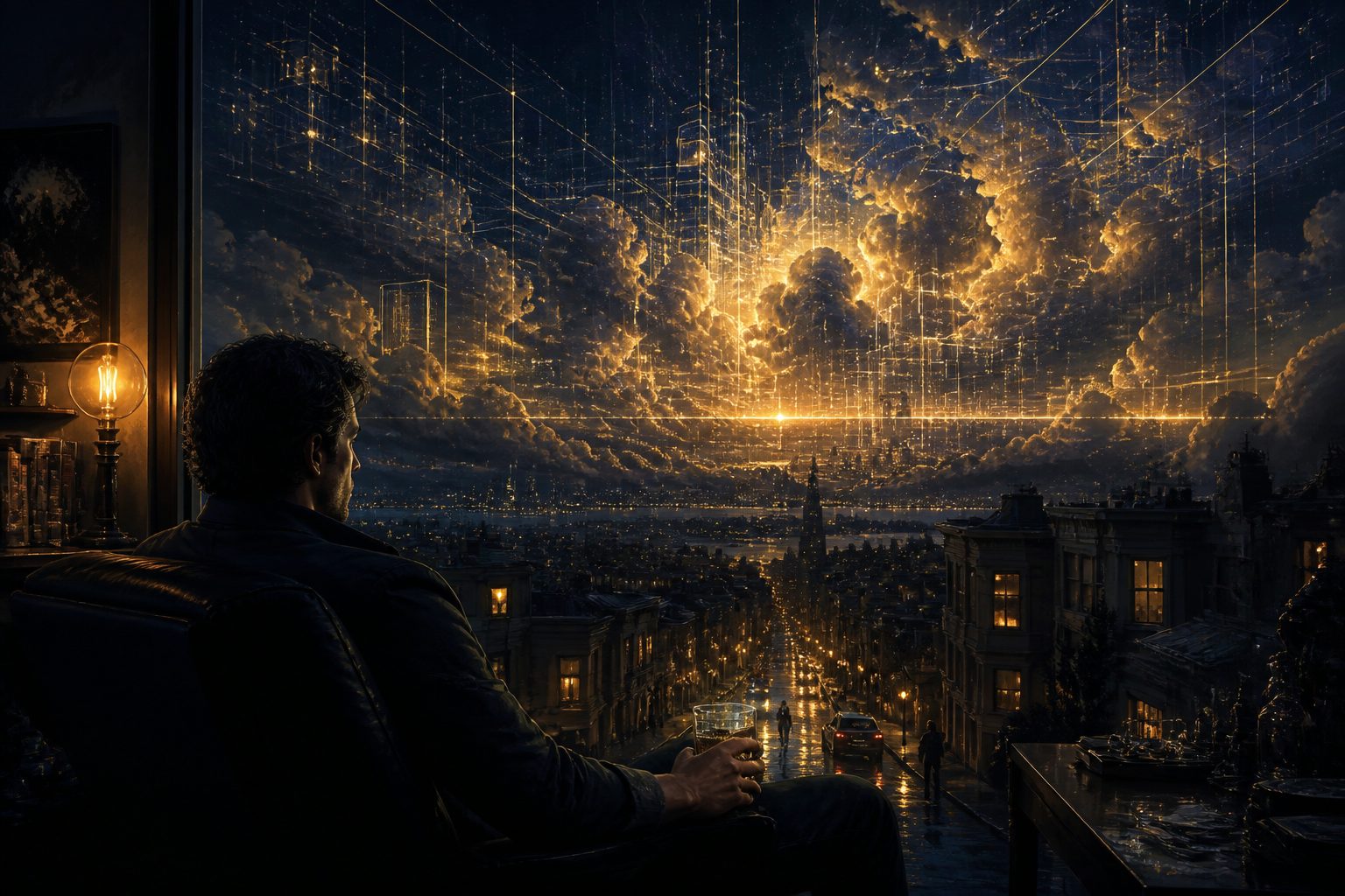Three stacked horizons from a close figure to a holographic lattice sky