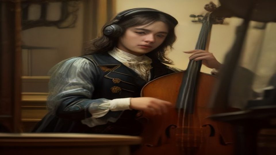 Double bass with J.S. Bach conducting — zero divided by zero