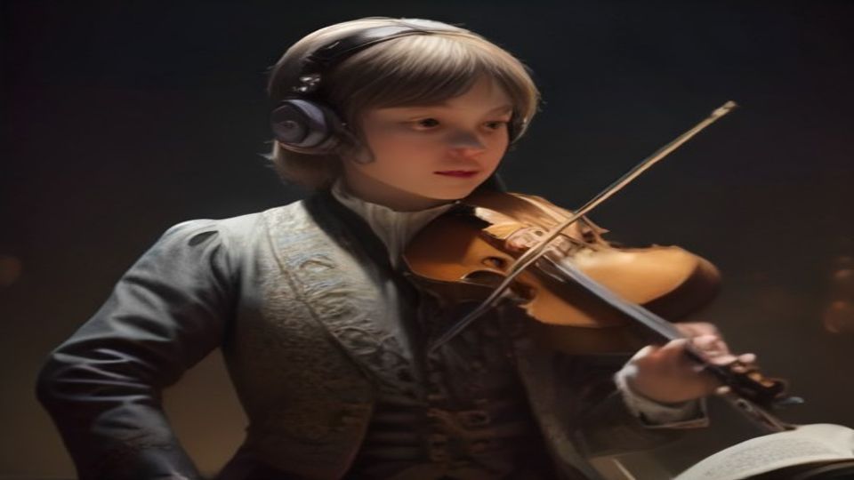Viola II instrument with J.S. Bach conducting — high countervoice
