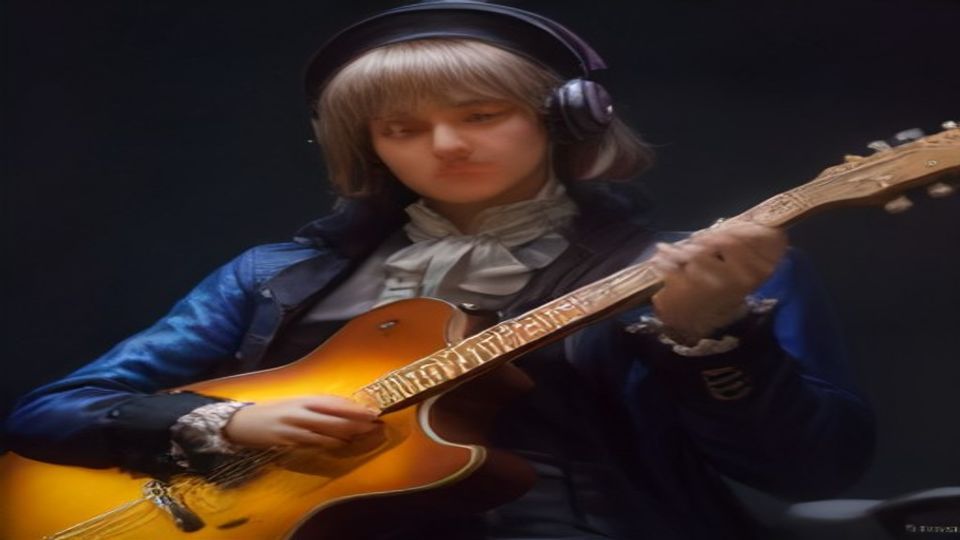 Electric guitar with J.S. Bach conducting — let’s go holographic tonight